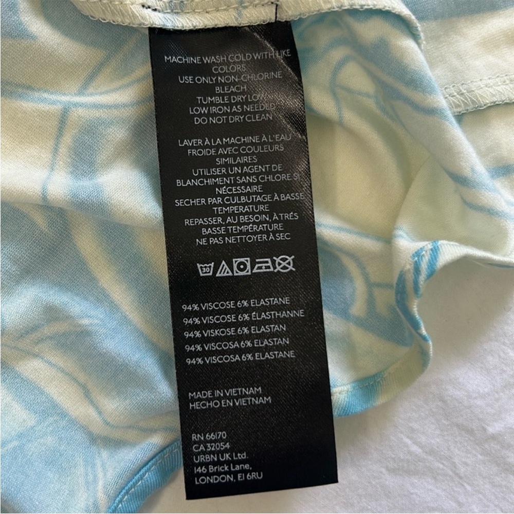 Miaou Sky Blue and Cream Mini Dress - Picture 13 of 13